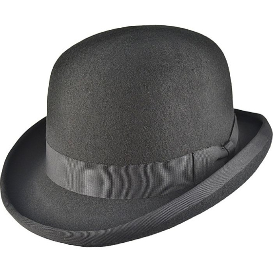 Chapeau Melon Feutre Laine Noir - Traclet