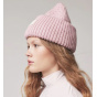Pink Merino Wool Alpine Beanie - Tilley