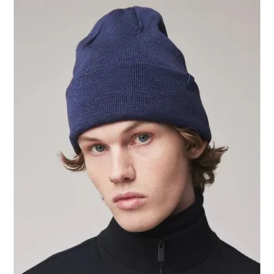 The Merino Wool Beanie Navy Blue - Tilley ref 22429 - traclet hat shop
