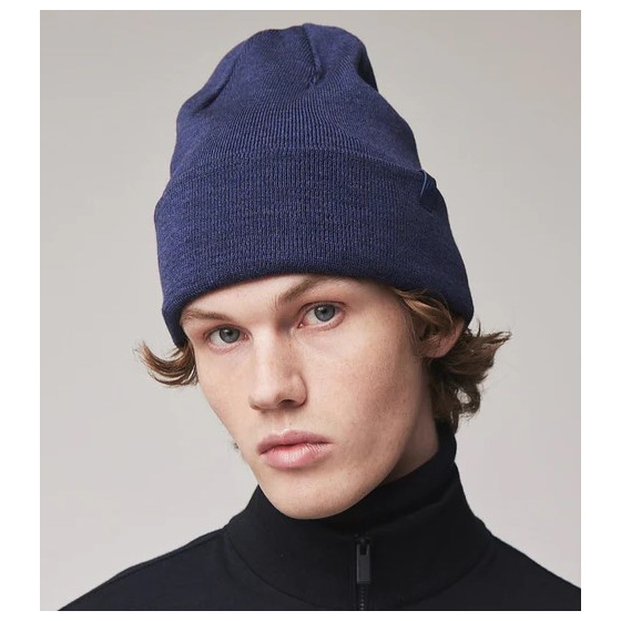 Bonnet Le Merino Laine Bleu Marine - Tilley