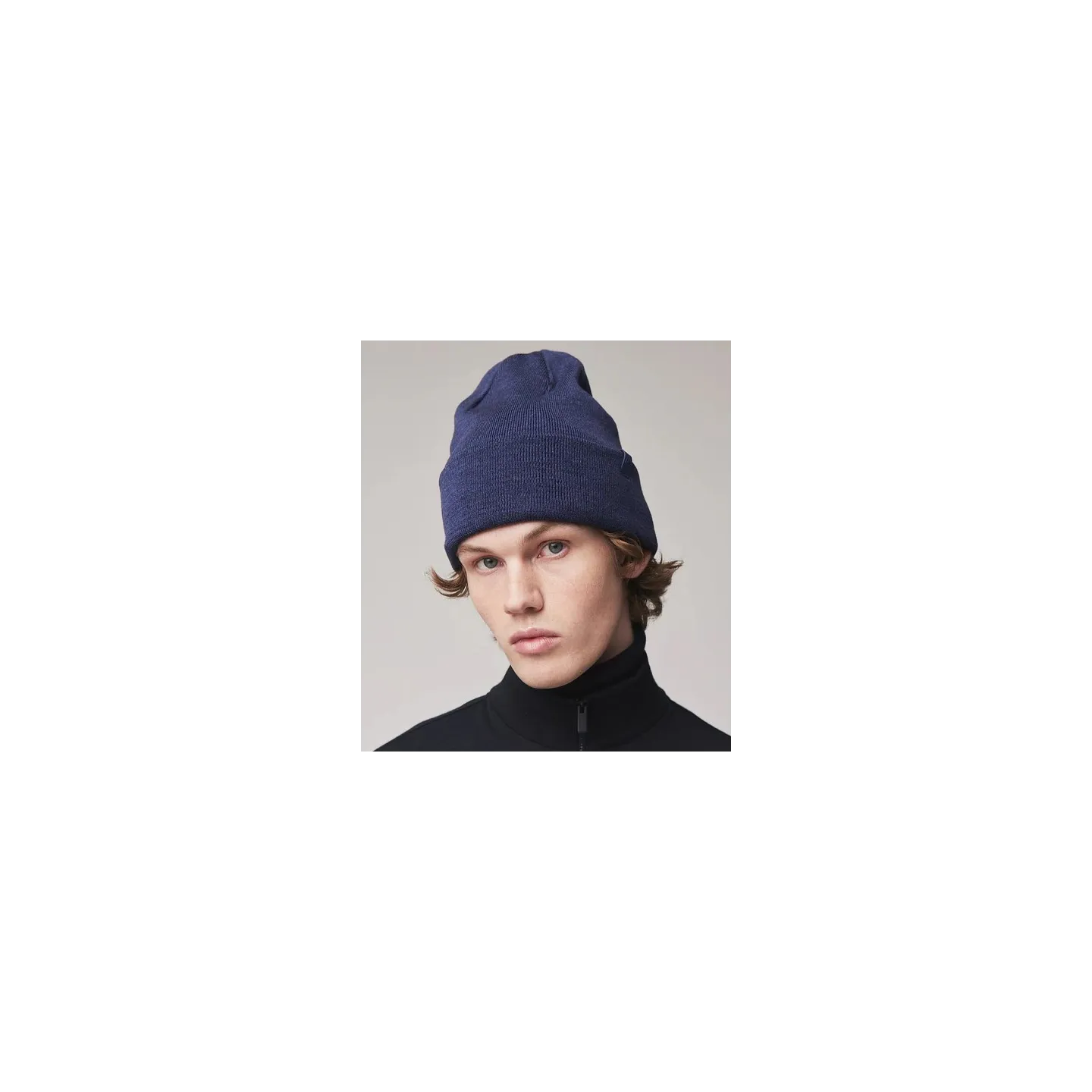 The Merino Wool Beanie Navy Blue - Tilley ref 22429 - traclet hat shop