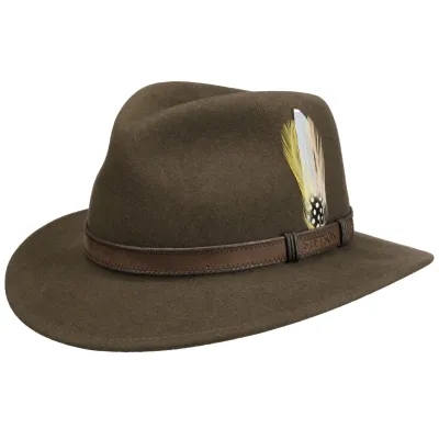 Traveller Hat Rutherford Vitafelt Taupe - Stetson Reference: 22434| Chapellerie Traclet