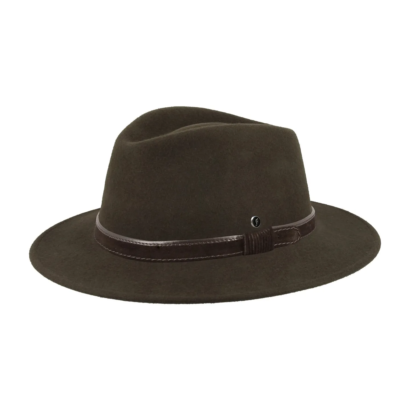 Traveller Langres Crushable Felt Hat Khaki - Flechet Reference: 22446 | Traclet Hat Shop