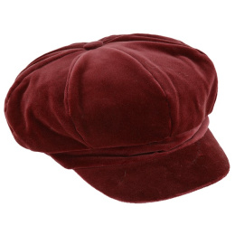 Casquette Gavroche Anna Velours Mauve - Traclet