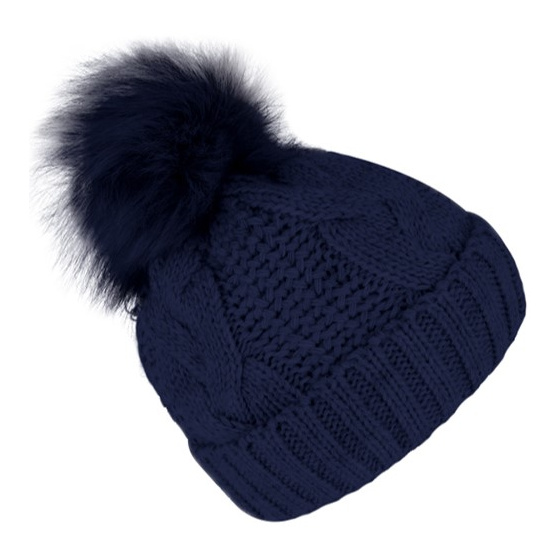 Lublin Pompom Beanie with Fleece Lining - Traclet