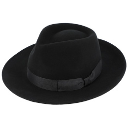 Chapeau Fedora Pescara Laine Noir -Traclet