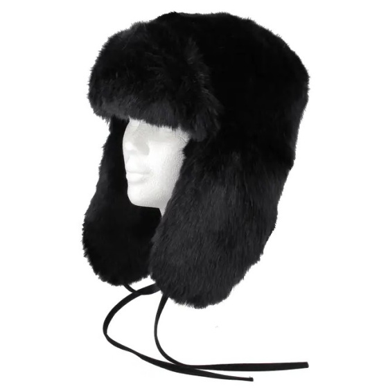 Black Faux Fur Tivoli Ushanka - Flechet