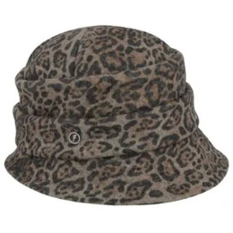 Leopard Potenza Cloche Hat - Flechet