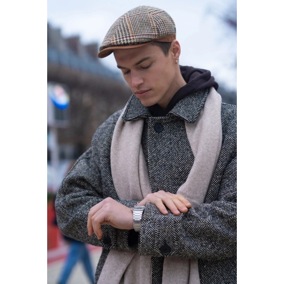 Casquette Plate Doubs Laine Vierge Beige - Flechet