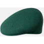 Emerald Wool 504 Flat Cap - Kangol
