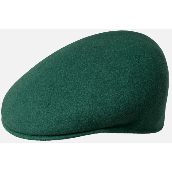 Casquette Plate 504 Laine Émeraude - Kangol