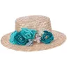 Canotier Femme Mayra Paille Naturelle - Traclet Reference : 22463| Chapellerie Traclet