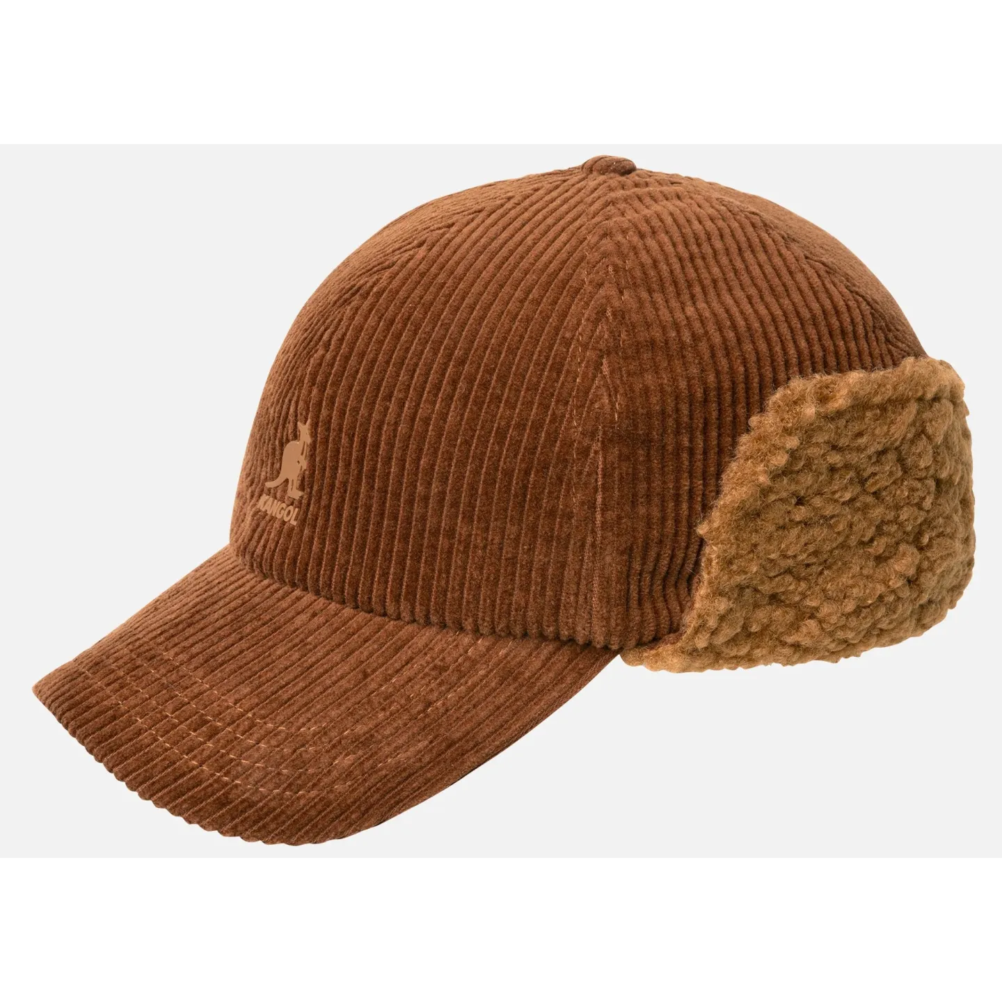 Cozy Cord Ear Flap Cap Camel - Kangol ref 22471 traclet hat shop