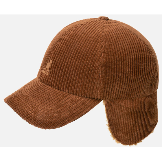 Casquette Cozy Cord Cache-Oreilles Camel - Kangol Casquette Cozy Cord Cache-Oreilles Camel - Kangol