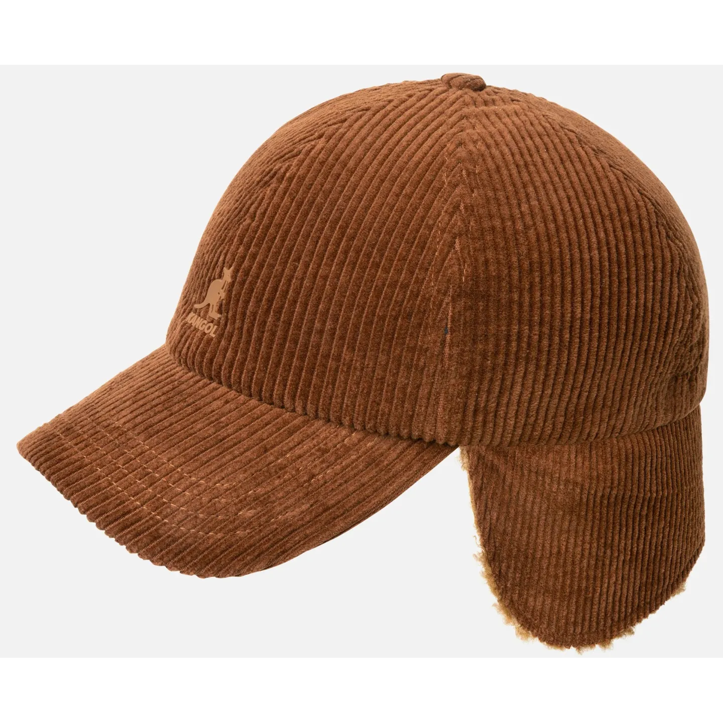Casquette Cozy Cord Cache-Oreilles Camel - Kangol  réf 22471 chapellerie traclet