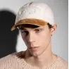 Strapback Script Faux Sherpa Cap - Kang Reference: 22472| Chapellerie Traclet