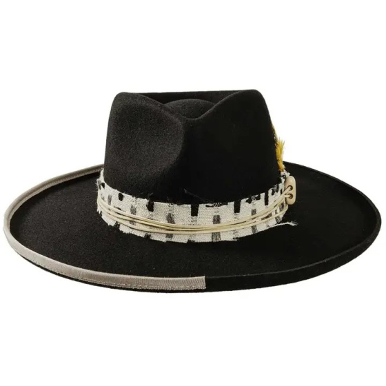 Chapeau Traveller Lounge Laine Noir - American Hat Makers Chapeau Traveller Lounge Laine Noir - American Hat Makers