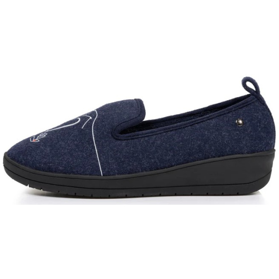 Isotoner Navy Everywear Charentaise Slippers Isotoner Navy Everywear Charentaise Slippers