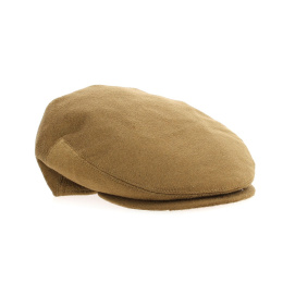 Camel Cashmere Flat Cap - Traclet