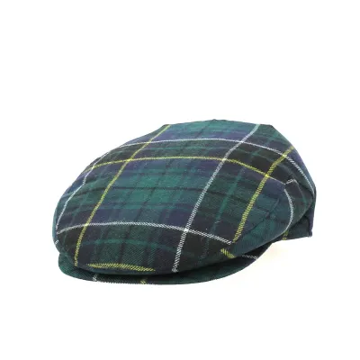 Green and blue Limerick tartan cap Reference: 3904 | Traclet Hat Shop