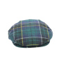 Green and blue Limerick tartan cap