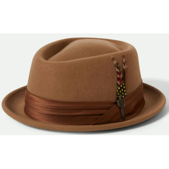 Porkpie Stout Tan Hat - Brixton