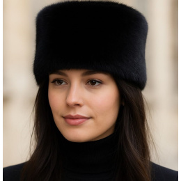 Nanouk Beanie Faux Fur Black - Traclet
