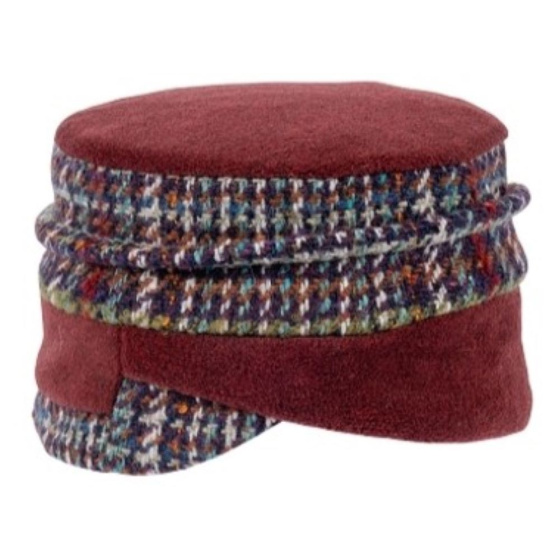 Ewen Beanie Burgundy & Aubergine - Traclet