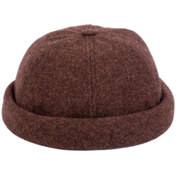 Brown Wool Docker Beanie Cooper - Traclet