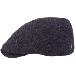 Casquette Plate Bang Laine Anthracite - Traclet