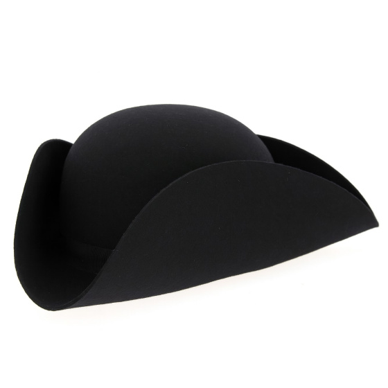 Wool Felt Tricorn Hat - Traclet