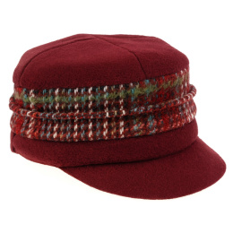 copy of Ebony Newsboy Cap Grey & Green Wool - MTM
