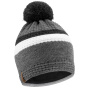 Bonnet Pompon Yaël Gris Anthracite - LeDrapo