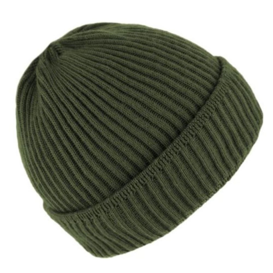 Dunkerque Knit Wool Beanie Olive - Traclet