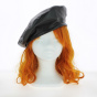 Béret Major simili Cuir Noir - Traclet