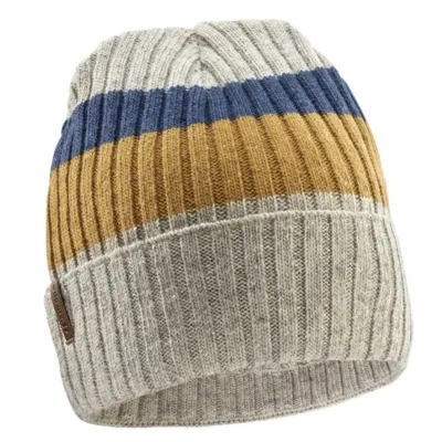 Recycled Edgar Beanie with Cuff Gray-Yellow-Blue - Le Drapo Reference: 22531 | Traclet Hat Shop