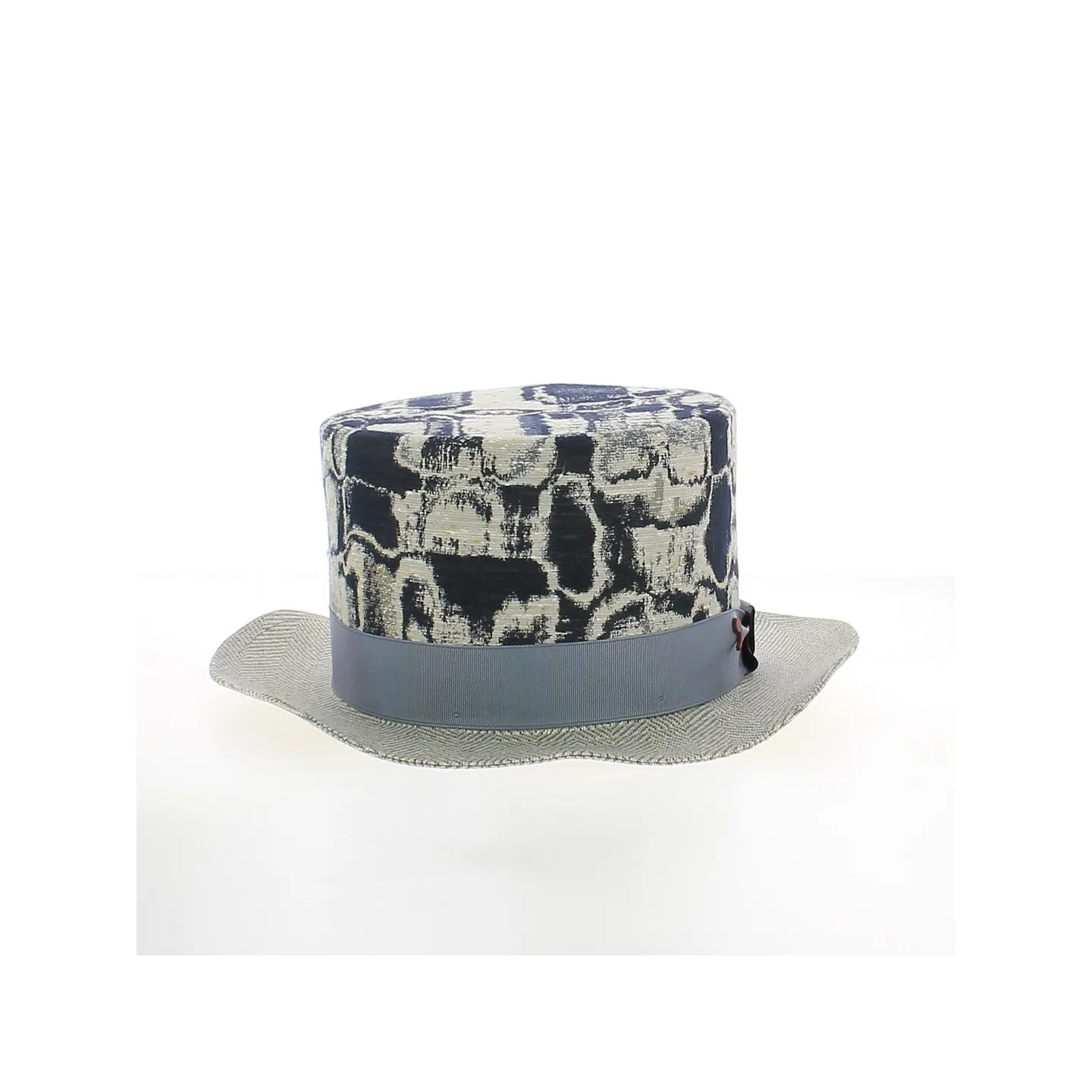 Haut de forme motifs bleu - Alfonso d'este