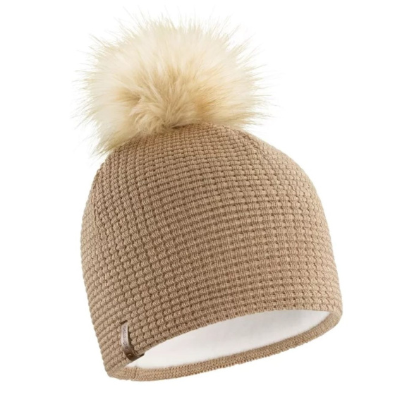 copy of Celestial Gray Fur Pompom Beanie - LeDrapo