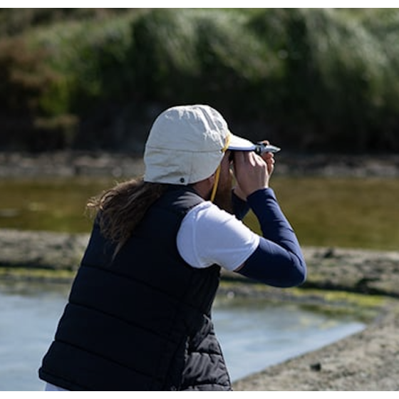 Casquette Protège-Nuque Anti-Uv Loïck Beige & Bleu Marine- Soway