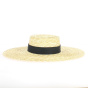 Chapeau provençal ruban noir - Fabrication Française - Manufacture TRACLET
