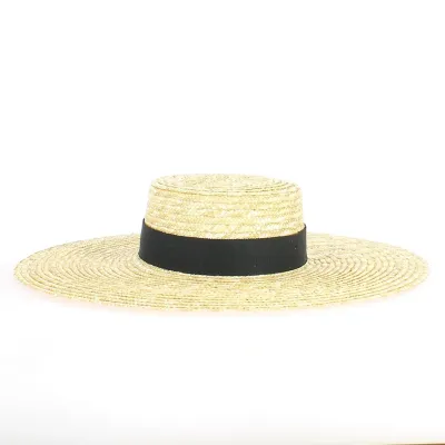 TRACLET Provençal Hat - black ribbon - Made in France - TRACLET Manufacture - Reference: 22544