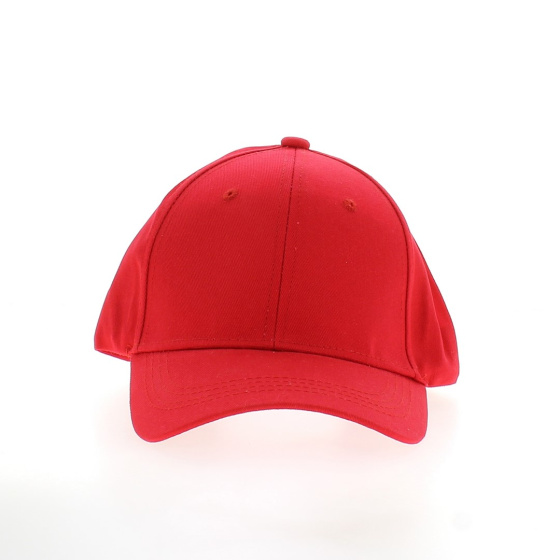 RED BASEBALL CAP 100% cotton