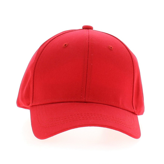RED BASEBALL CAP 100% cotton