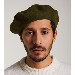 Béret Paris10 Kaki Foncé - Héritage par Laulhère
