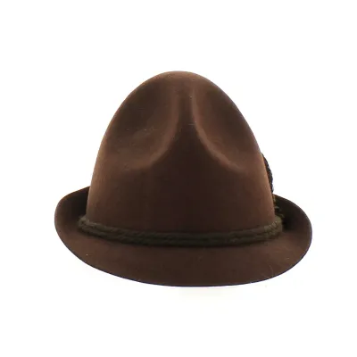 Brown Tyrolean Hat - Made in France - Reference: 22565 | Chapellerie Traclet