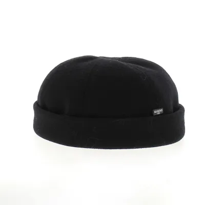 Bonnet Docker Teflon Marone - Noir