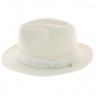 white felt hat Borsalino hair - hat shop traclet
