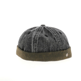 Bonnet Miki Lakota 100% Coton jean's bleu ou noir délavé - Balke