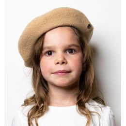 Béret Enfant Petit Basque Sable - Héritage par Laulhère