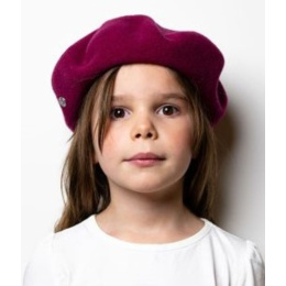 Children's Petit Basque Beret Aubergine - Heritage by Laulhère